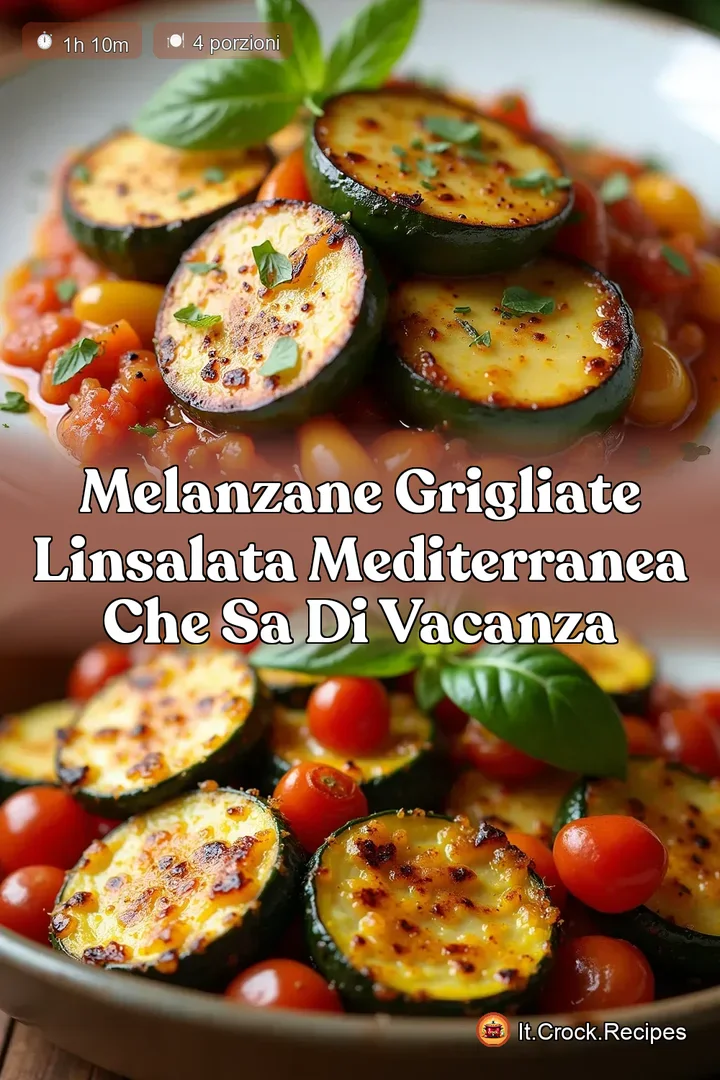 Melanzane Grigliate LInsalata Mediterranea che sa di Vacanza