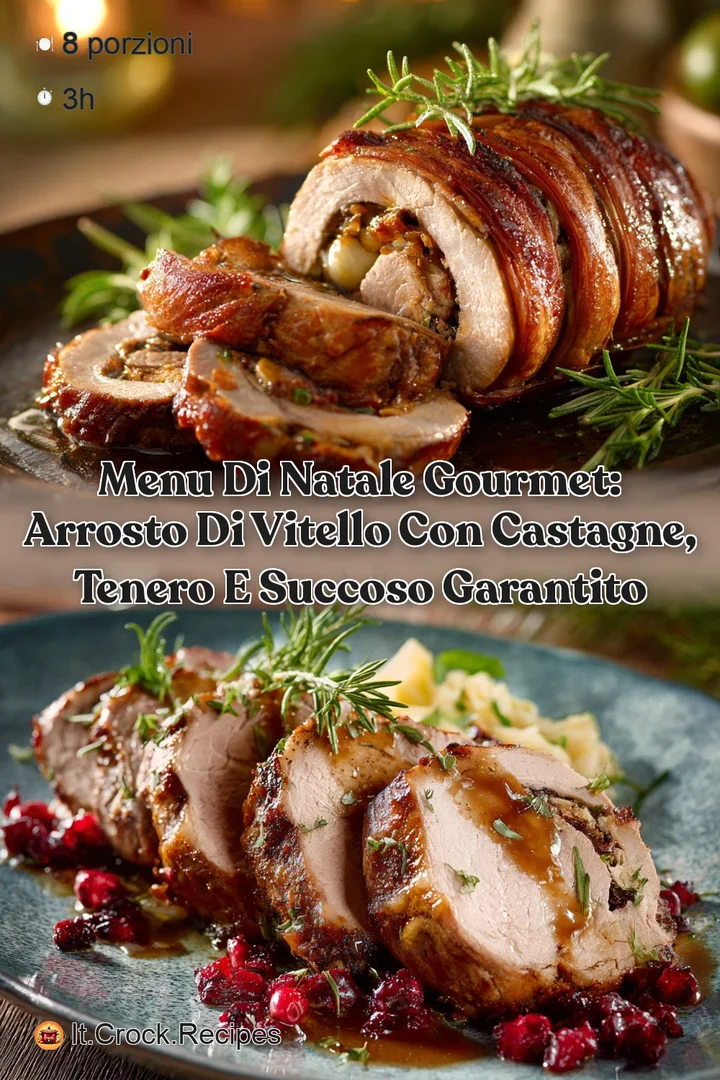 Menu di Natale Gourmet: Arrosto di Vitello con castagne tenero e succoso garantito