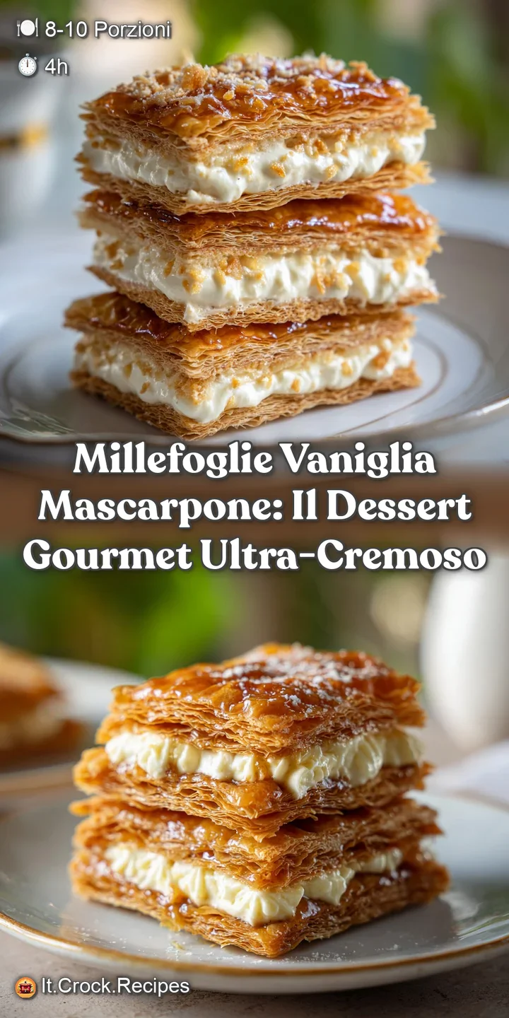 Millefoglie Vaniglia Mascarpone: Il Dessert Gourmet Ultra-Cremoso