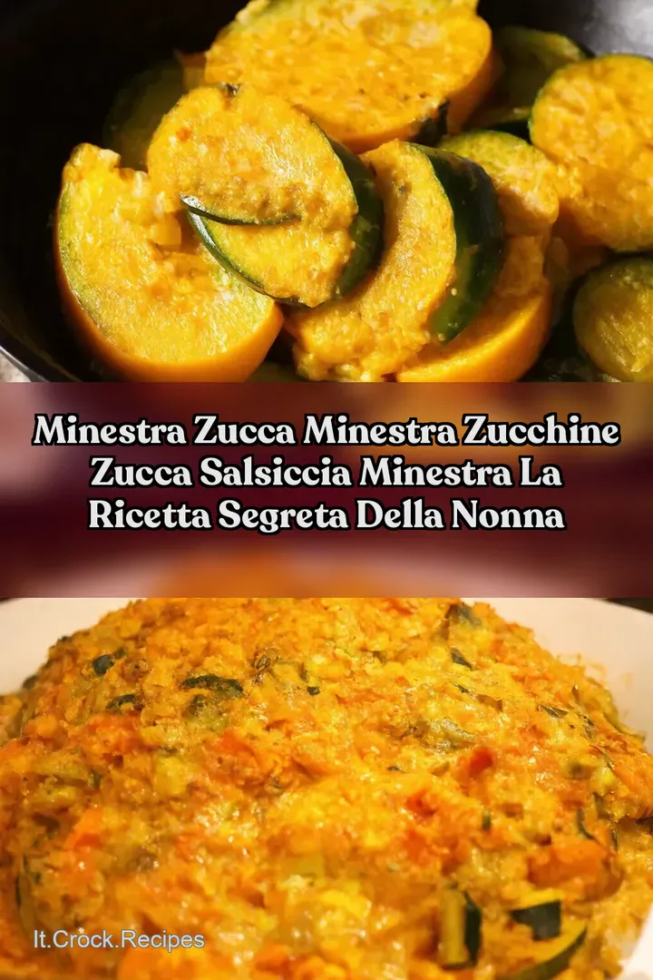 Minestra Zucca minestra zucchine zucca salsiccia minestra la ricetta segreta della nonna