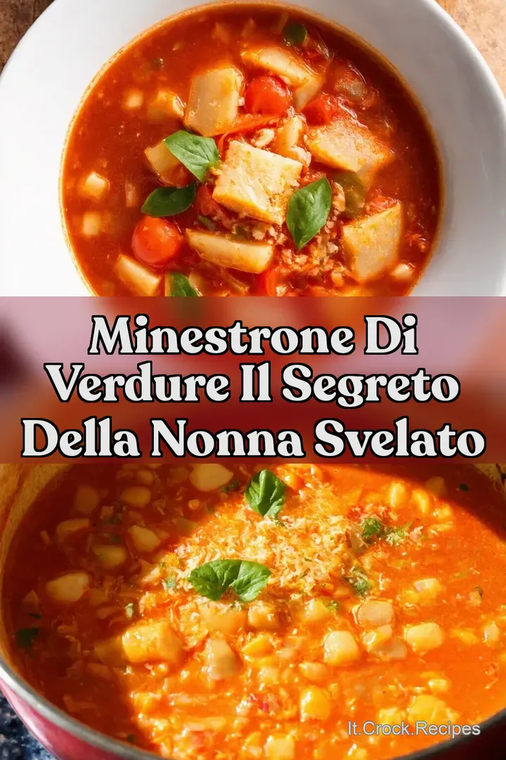 Minestrone di Verdure Il Segreto della Nonna Svelato