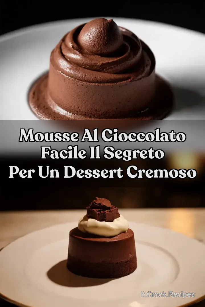 Mousse al Cioccolato Facile Il Segreto per un Dessert Cremoso