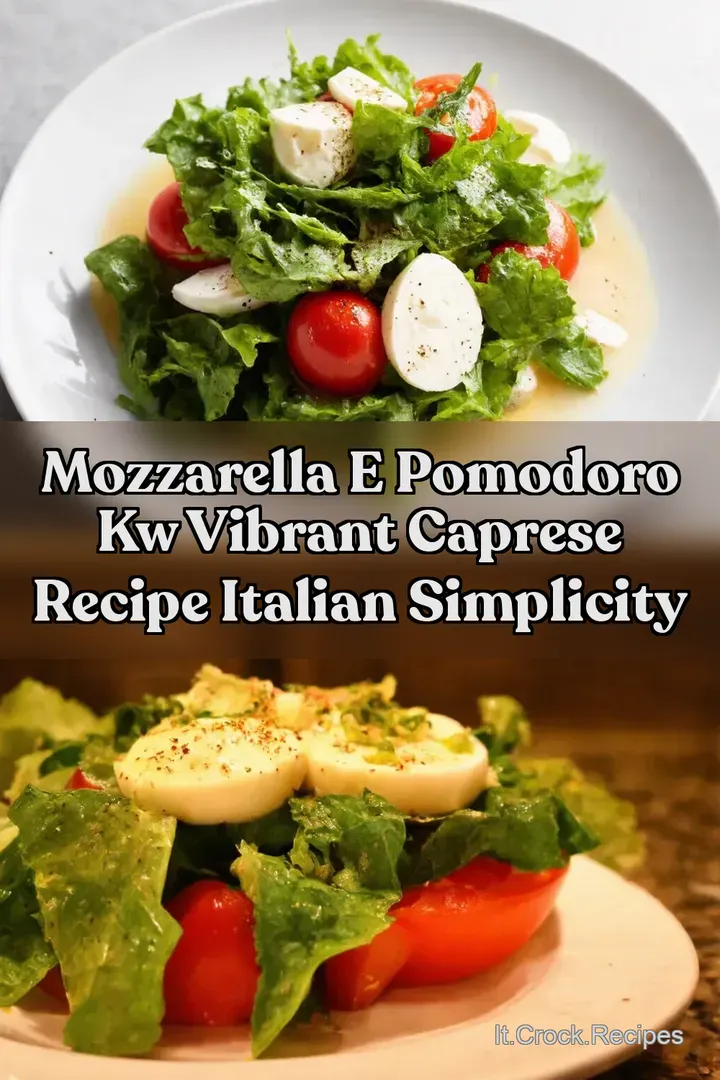 Mozzarella e Pomodoro kw Vibrant Caprese Recipe Italian Simplicity