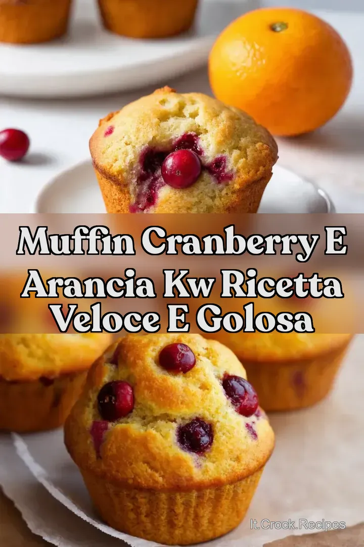 Muffin Cranberry e Arancia kw Ricetta Veloce e Golosa