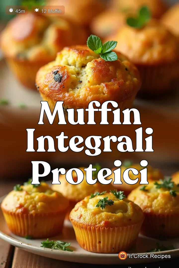 Muffin Salati Proteici e Light Ricetta Fit con Ricotta e Spinaci - it.crock.recipes