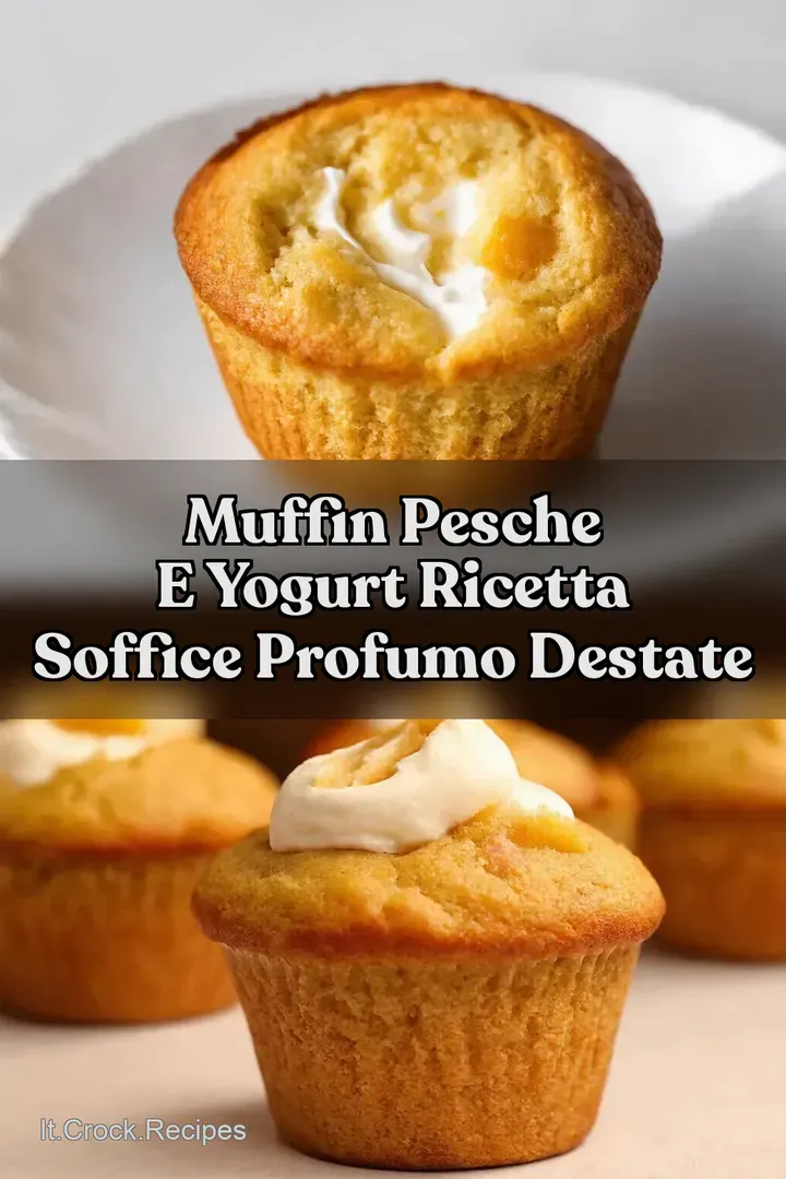 Muffin Pesche e Yogurt Ricetta Soffice Profumo dEstate