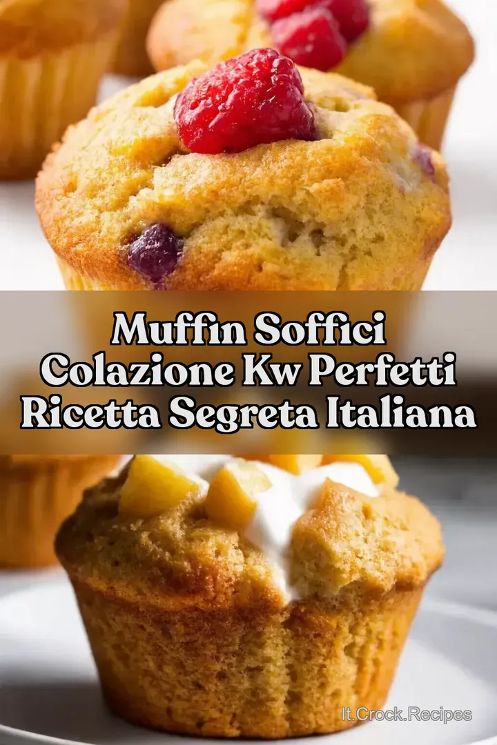 Muffin Soffici colazione kw Perfetti Ricetta Segreta Italiana