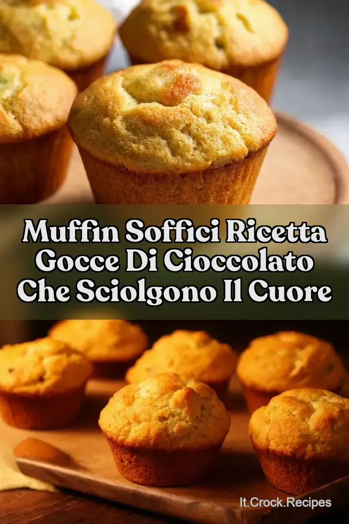 Muffin Soffici Ricetta Gocce di Cioccolato che Sciolgono il Cuore
