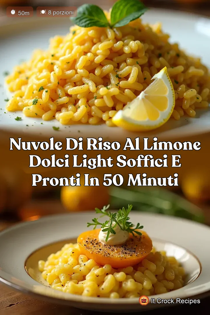 Nuvole di Riso al Limone Dolci Light Soffici e Pronti in 50 Minuti