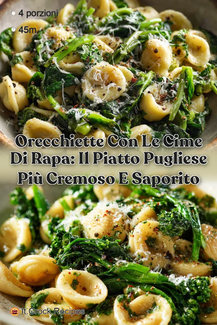Orecchiette con le cime di rapa: il piatto pugliese pi&ugrave; cremoso e saporito
