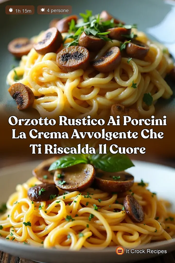Orzotto Rustico ai Porcini La Crema Avvolgente che Ti Riscalda il Cuore