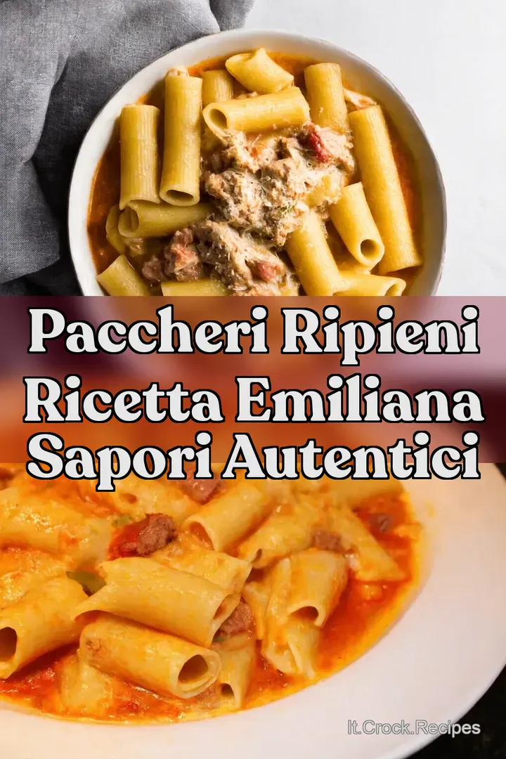 Paccheri Ripieni Ricetta Emiliana Sapori Autentici