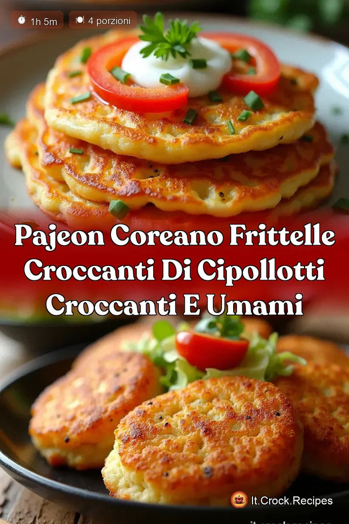 Pajeon Coreano Frittelle Croccanti di Cipollotti Croccanti e Umami