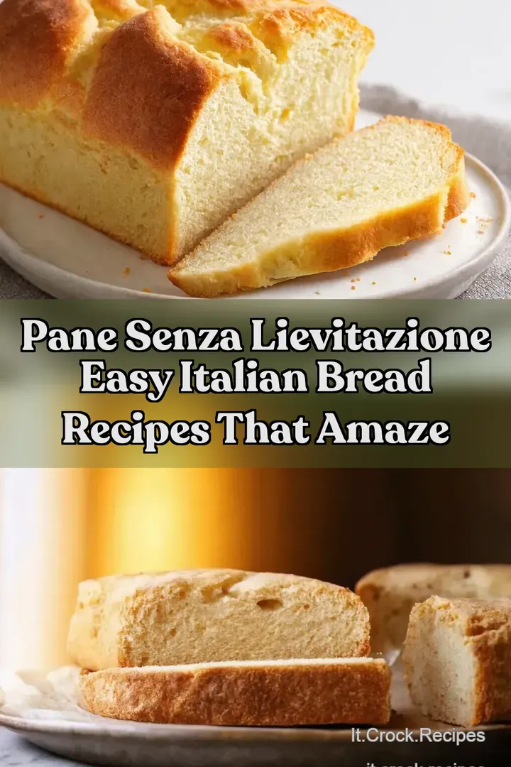 Pane Senza Lievitazione Easy Italian Bread Recipes That Amaze