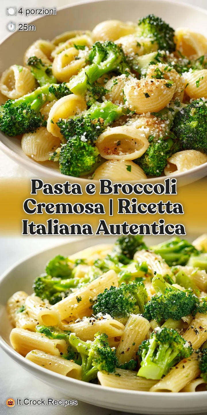 Close-up of thick, coated pasta strands embracing bright green broccoli, with a hint of cheese.