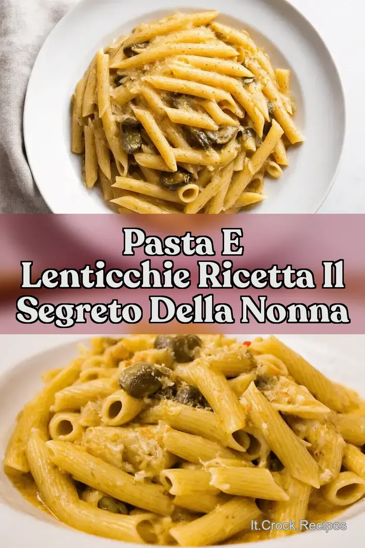 Pasta e Lenticchie Ricetta Il Segreto della Nonna