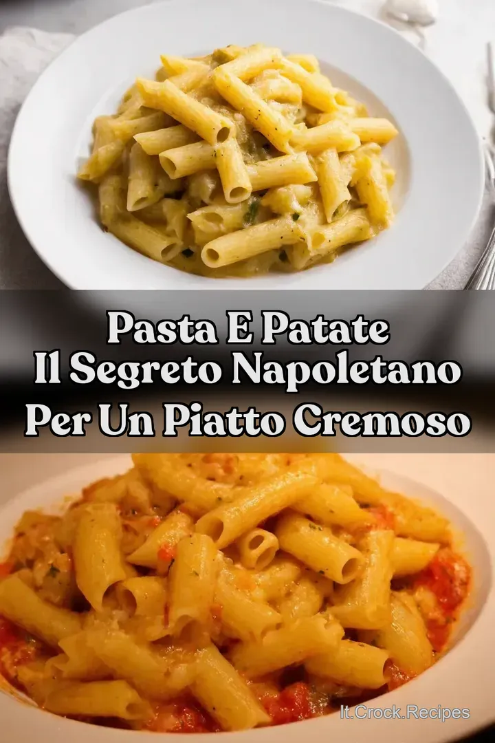 Pasta e Patate Il Segreto Napoletano per un Piatto Cremoso
