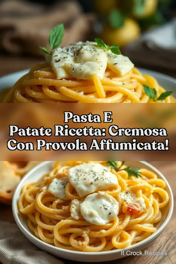 Pasta E Patate Ricetta: Cremosa con Provola Affumicata!