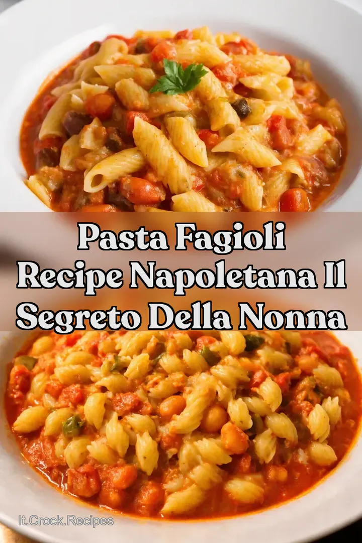Pasta Fagioli Recipe Napoletana Il Segreto della Nonna