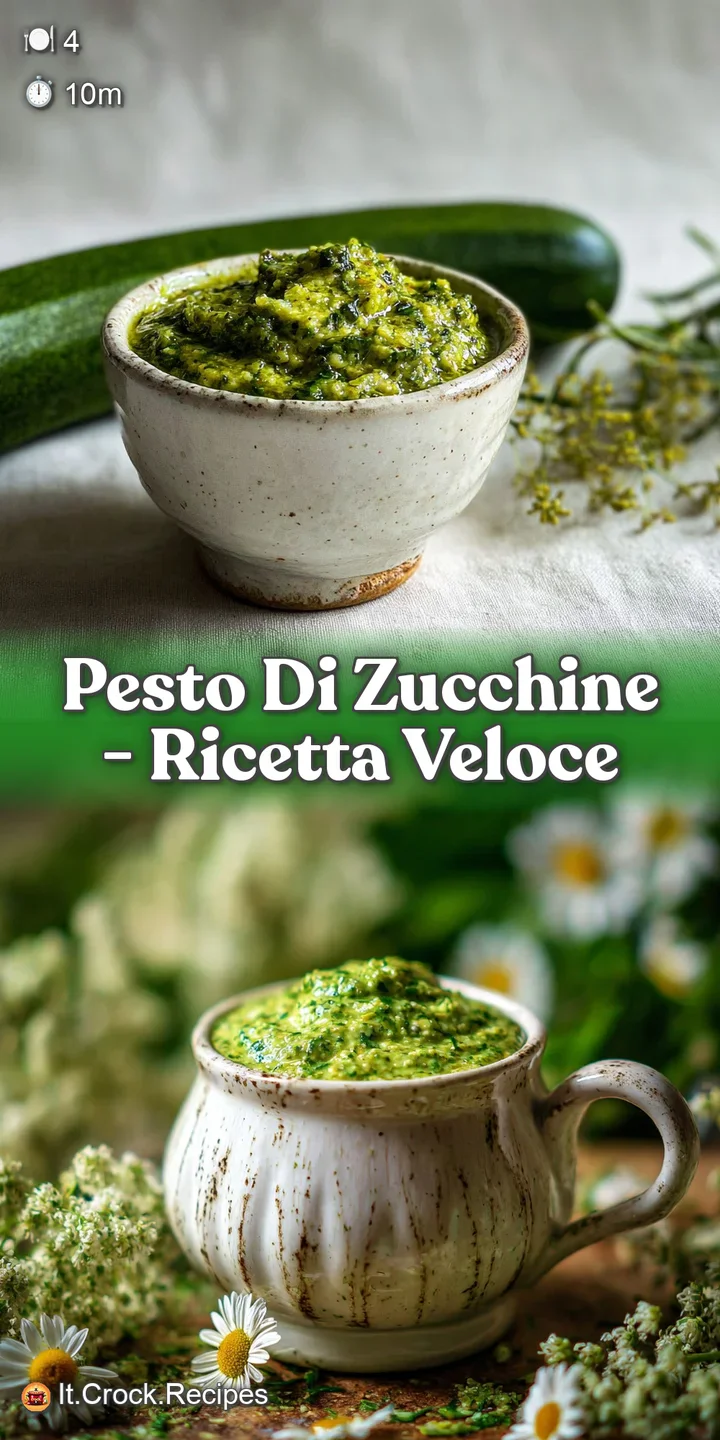Lush, bright-green zucchini pesto clinging to al dente pasta. Grated cheese adds texture and dimension to this appetizing ...