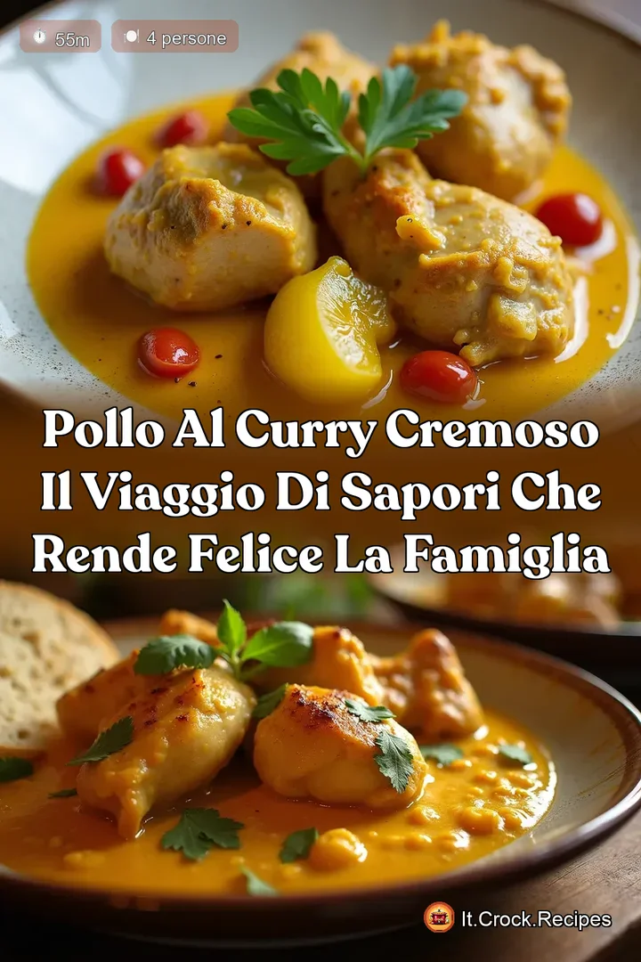 Pollo al Curry Cremoso Il Viaggio di Sapori che Rende Felice la Famiglia