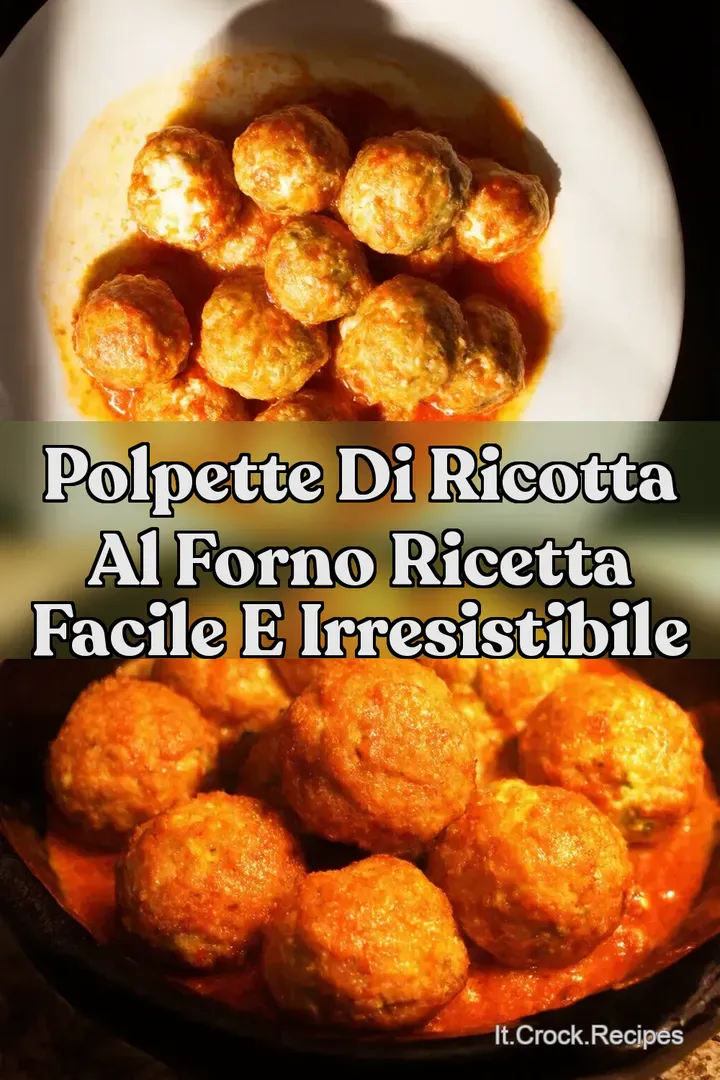 Polpette di Ricotta al Forno Ricetta Facile e Irresistibile