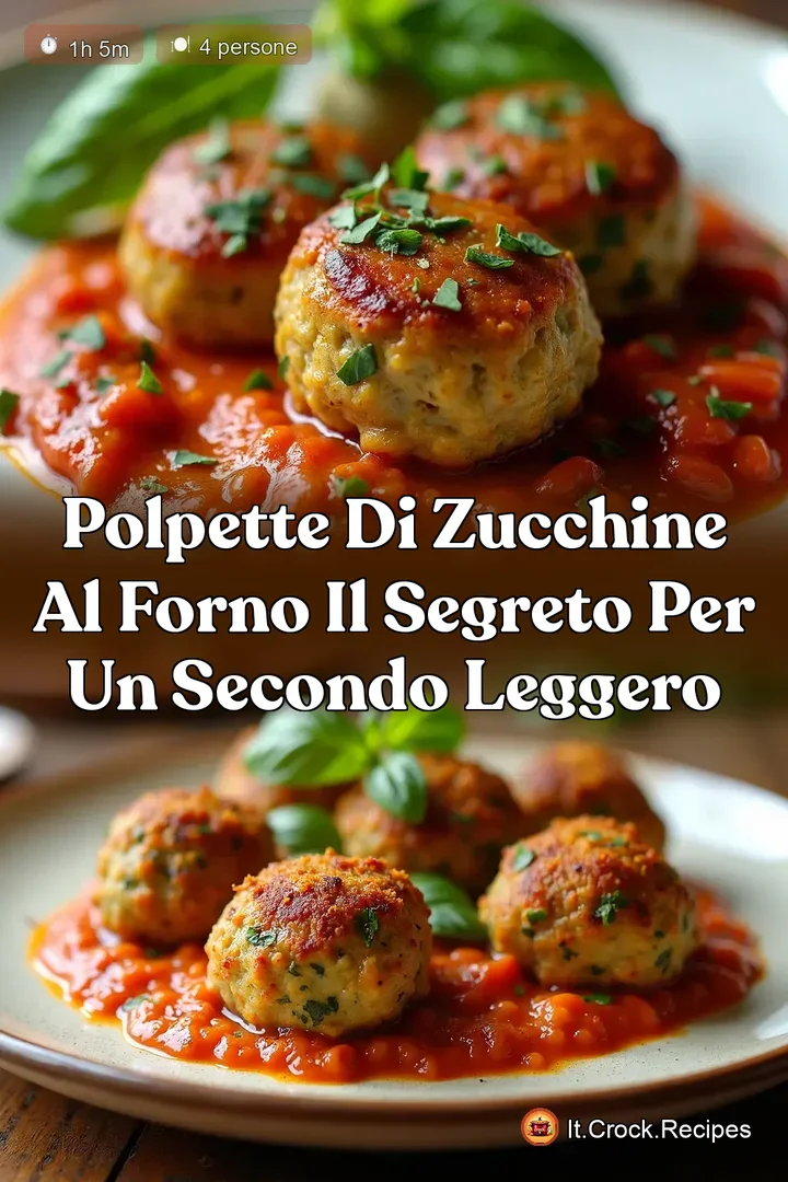 Polpette di Zucchine al Forno Il Segreto per un Secondo Leggero