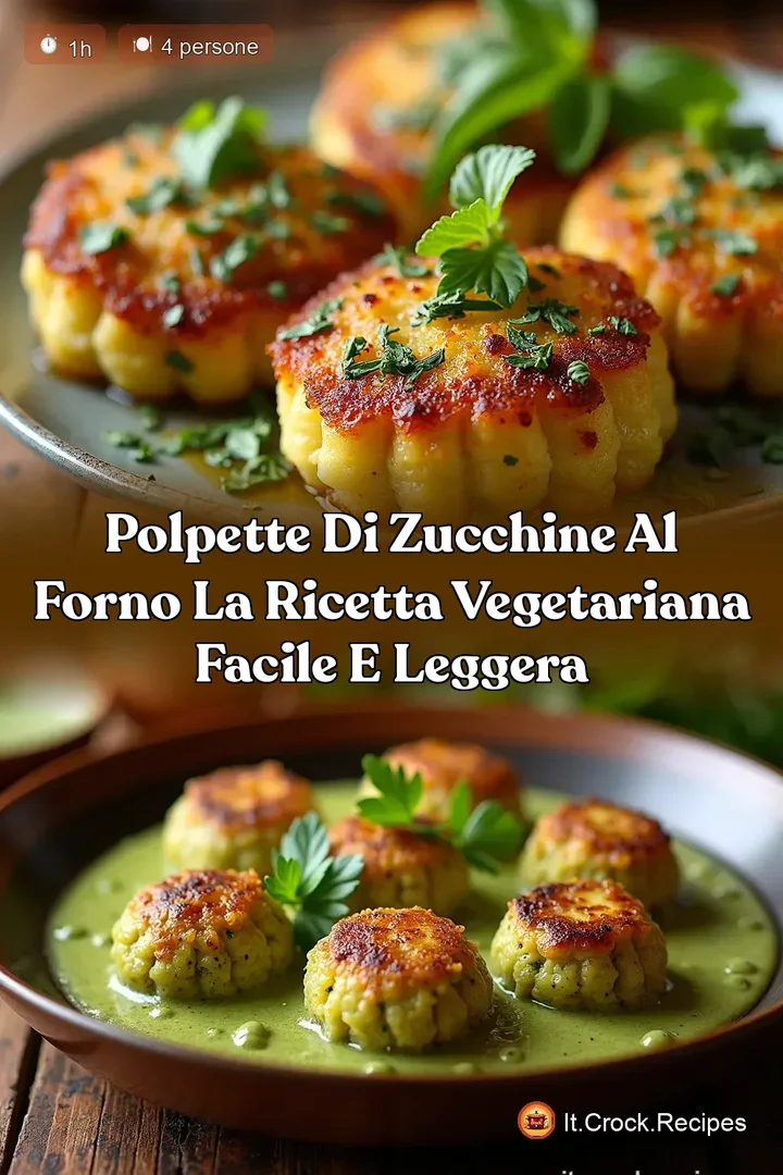 Polpette di Zucchine al Forno La Ricetta Vegetariana Facile e Leggera