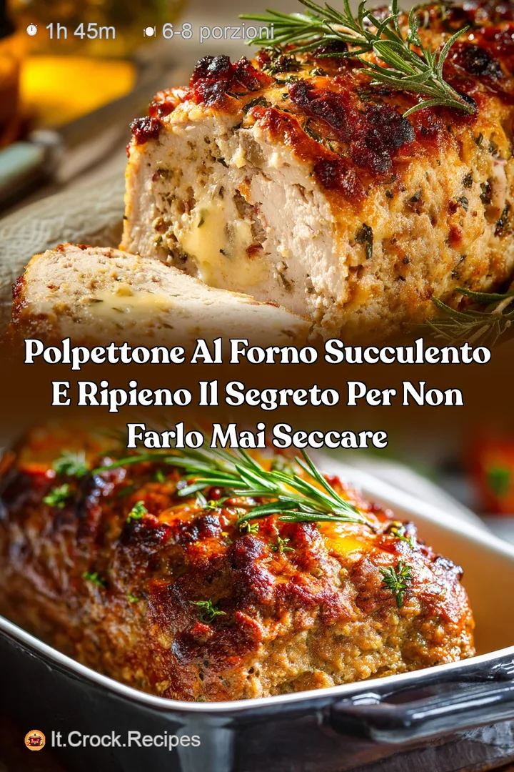 Polpettone al forno succulento e ripieno il segreto per non farlo mai seccare