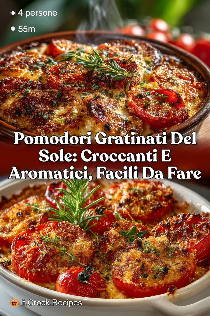 Pomodori Gratinati del Sole: croccanti e aromatici facili da fare