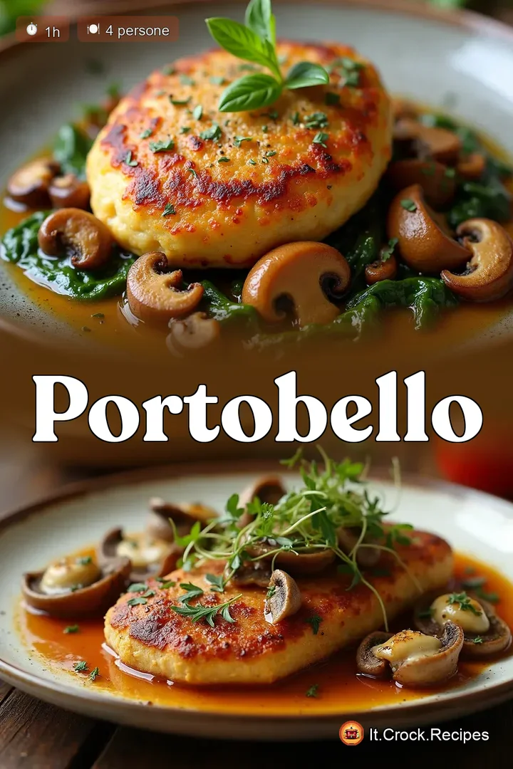 Funghi Portobello Panati al Forno Croccanti Senza Frittura - it.crock.recipes