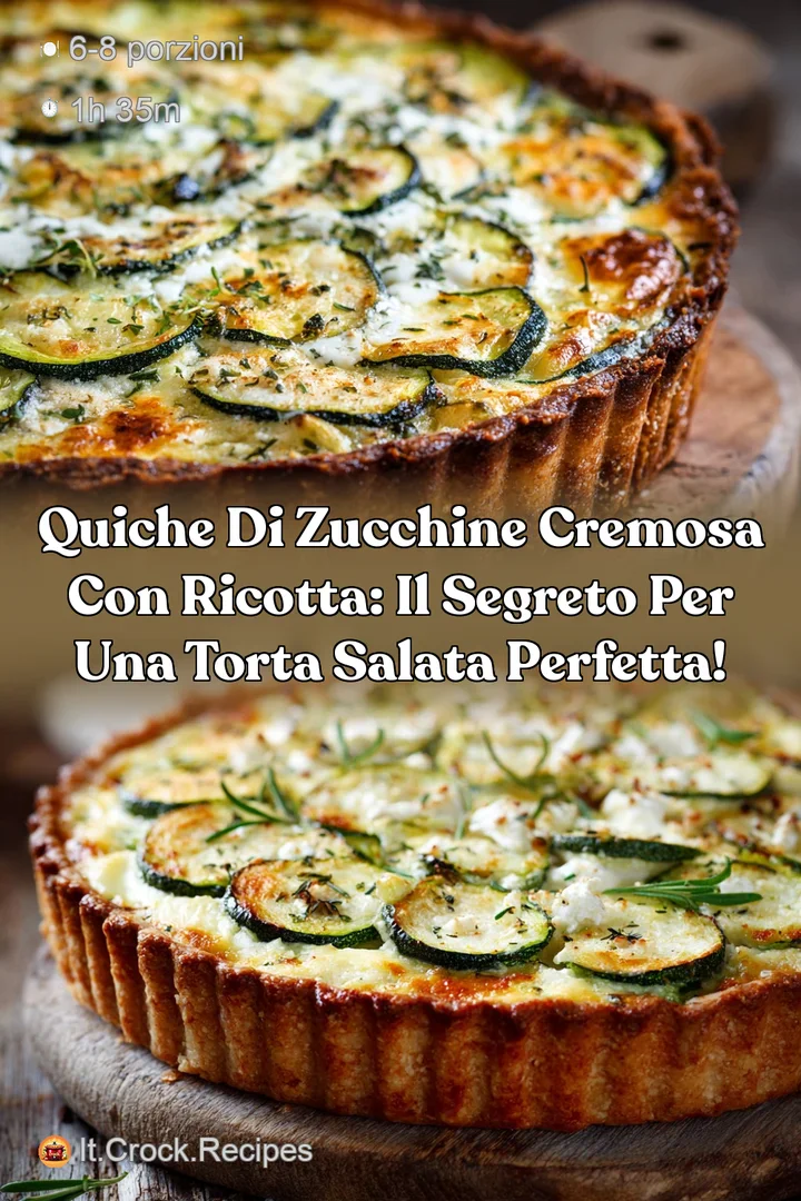 Quiche di Zucchine Cremosa con Ricotta: Il segreto per una torta salata perfetta!