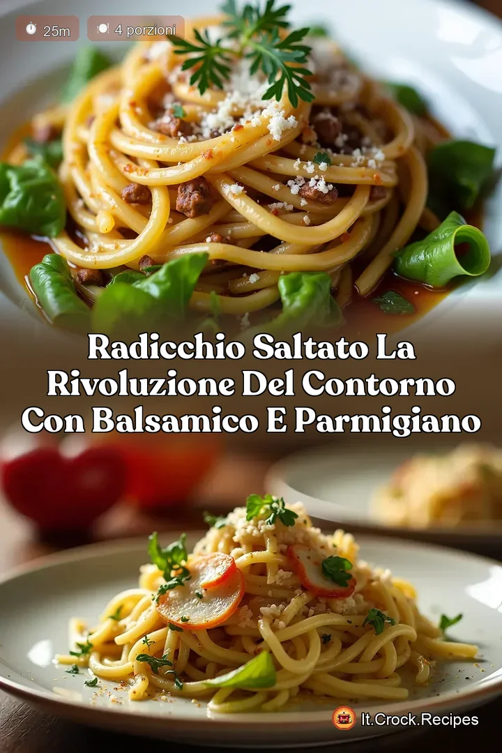 Radicchio Saltato La Rivoluzione del Contorno con Balsamico e Parmigiano