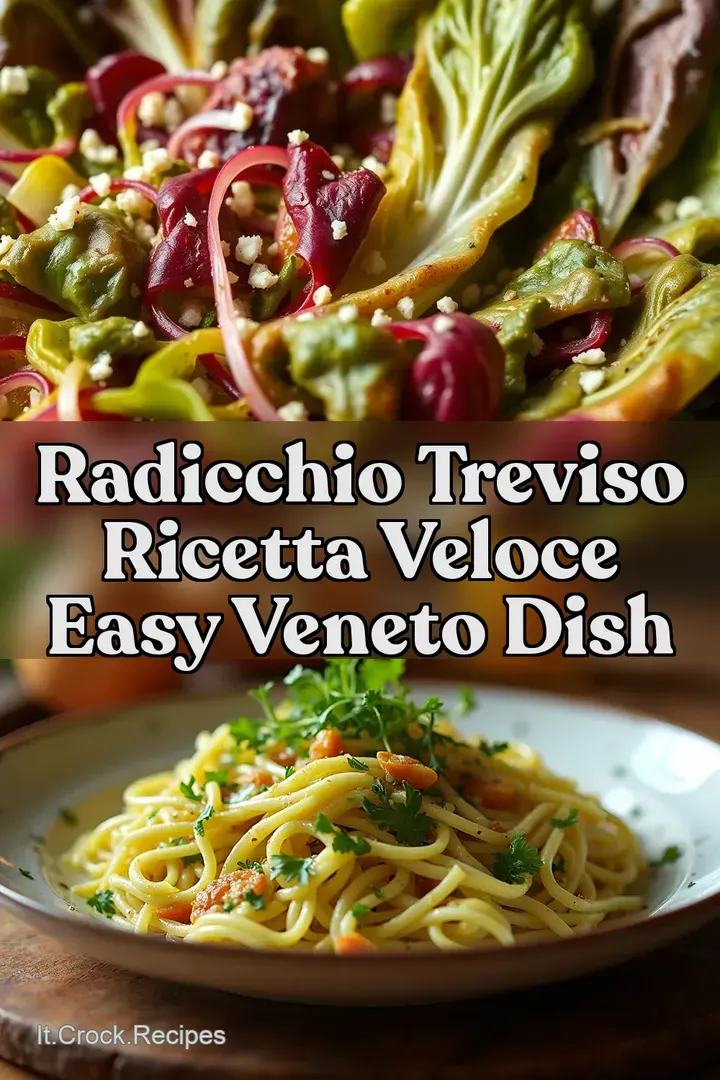 Radicchio Treviso Ricetta Veloce Easy Veneto Dish