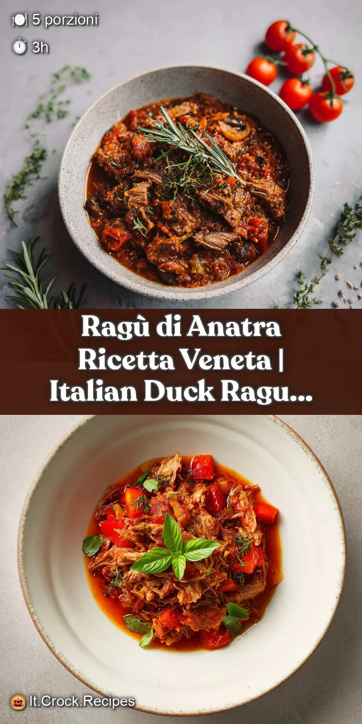 Close-up of shredded duck and dark sauce clinging to strands of pasta, a rich, savory texture.