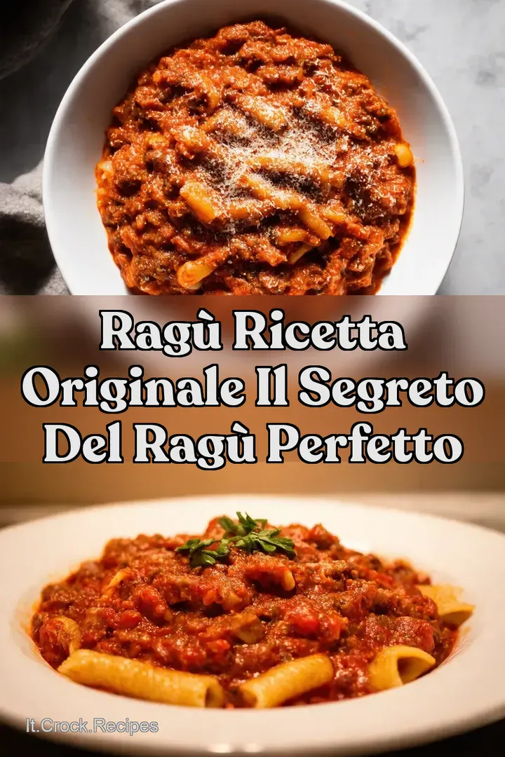 Rag&ugrave; Ricetta Originale Il Segreto del Rag&ugrave; Perfetto
