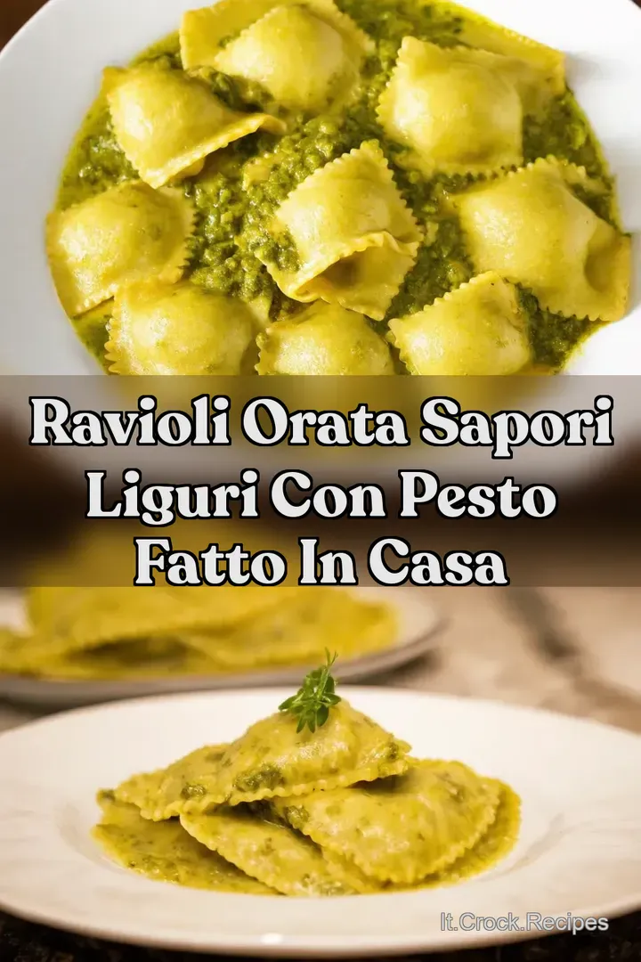 Ravioli Orata Sapori Liguri con Pesto Fatto in Casa