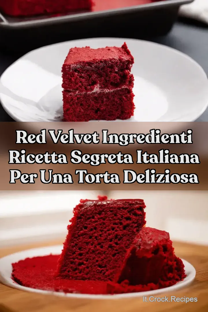 Red Velvet Ingredienti Ricetta Segreta Italiana per una Torta Deliziosa