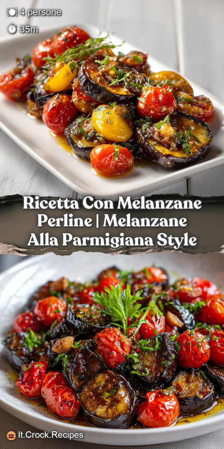 Close-up of tender, glistening eggplant slices baked to perfection with bubbling cheese.