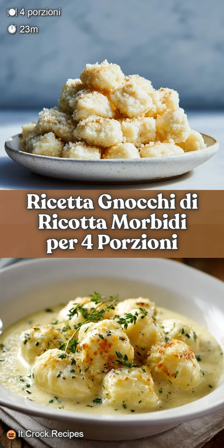 Close-up of fluffy ricotta gnocchi glistening with melted butter and herbs, promising a light, airy, and delicious bite.
