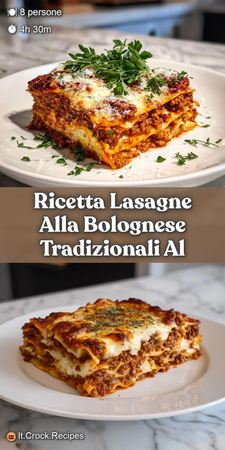 Close-up of lasagna layers: vibrant red sauce, creamy b&eacute;chamel, and melted cheese creating a tempting, hearty meal. Bologn...