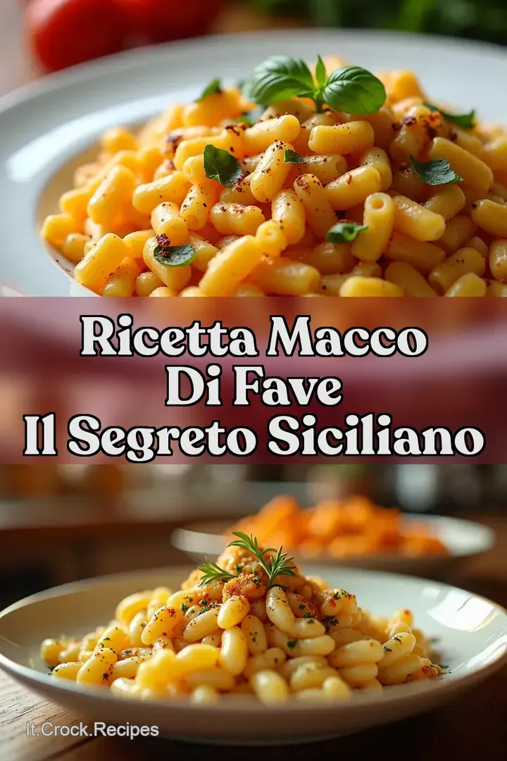 Ricetta Macco di Fave Il Segreto Siciliano