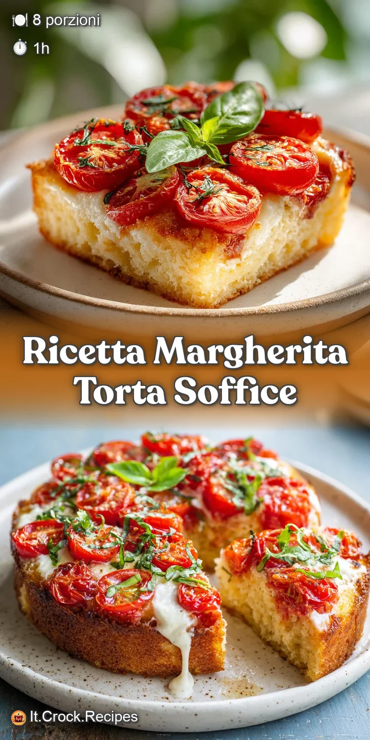 Close-up reveals the light, spongy texture of a Margherita cake. The golden crust has flecks of caramelized sugar.