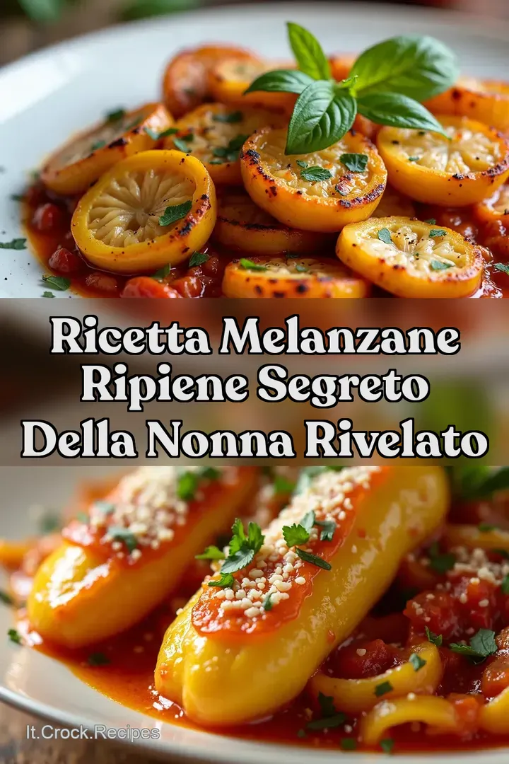 Ricetta Melanzane Ripiene Segreto della Nonna Rivelato