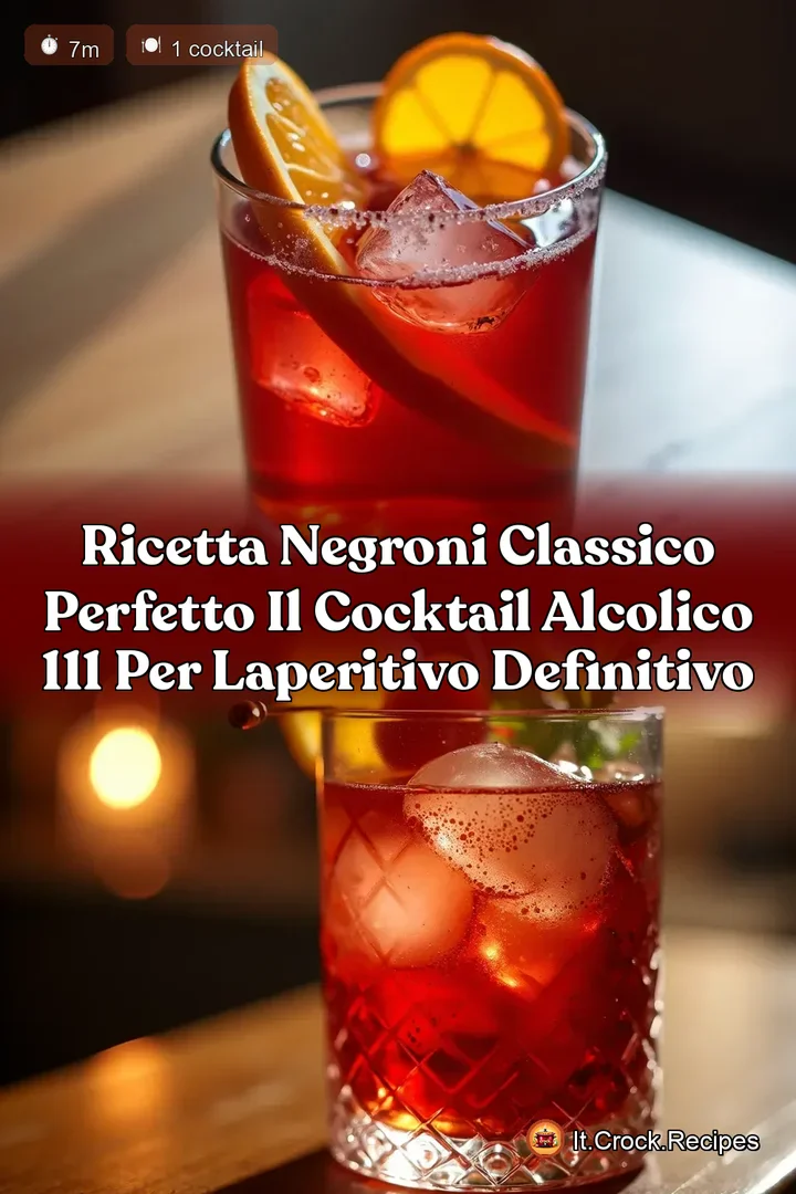 Ricetta Negroni Classico Perfetto Il Cocktail Alcolico 111 per lAperitivo Definitivo