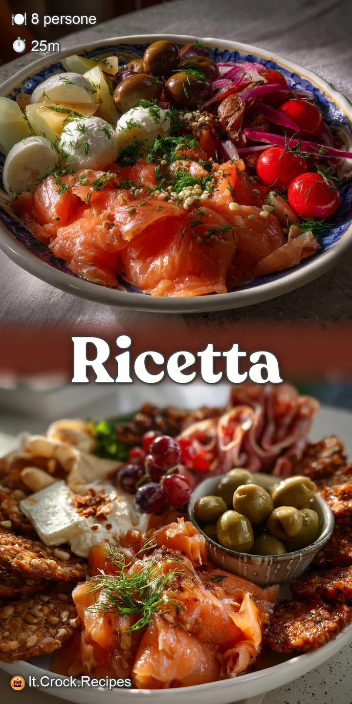 Close-up of glistening salmon slices with creamy cheese and herbs. The light reflects the freshness of each ingredient. A ...