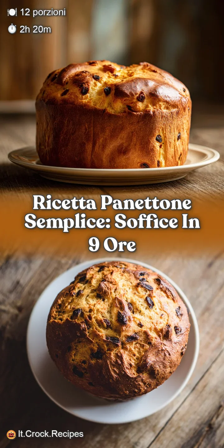 Close-up of a panettone revealing airy texture and colorful candied orange. Warm, inviting and perfect for the holidays.