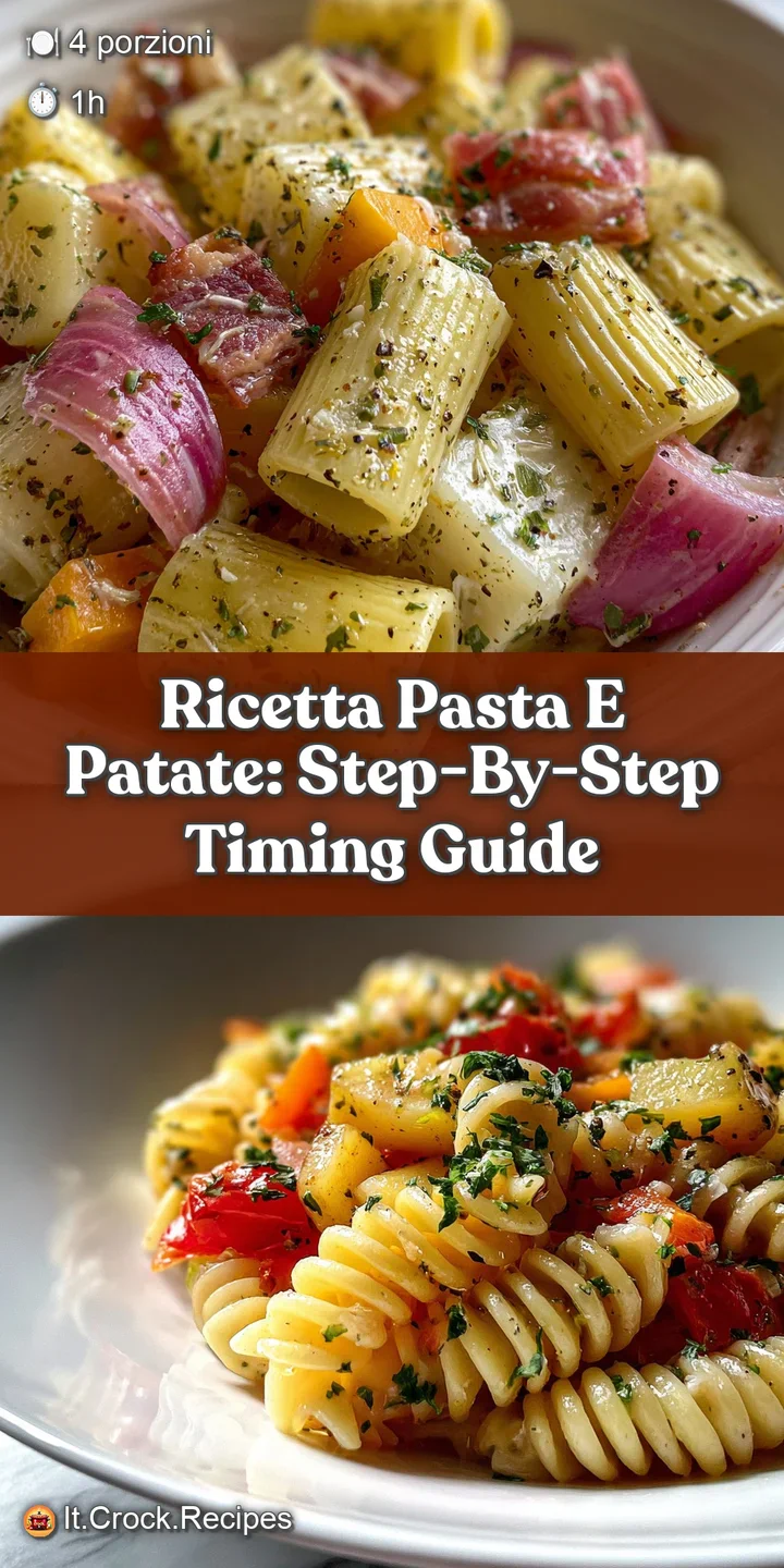 Close-up of gluten-free pasta and potatoes. Starchy sauce clings to pasta and potatoes, speckled with herbs, highlighting ...