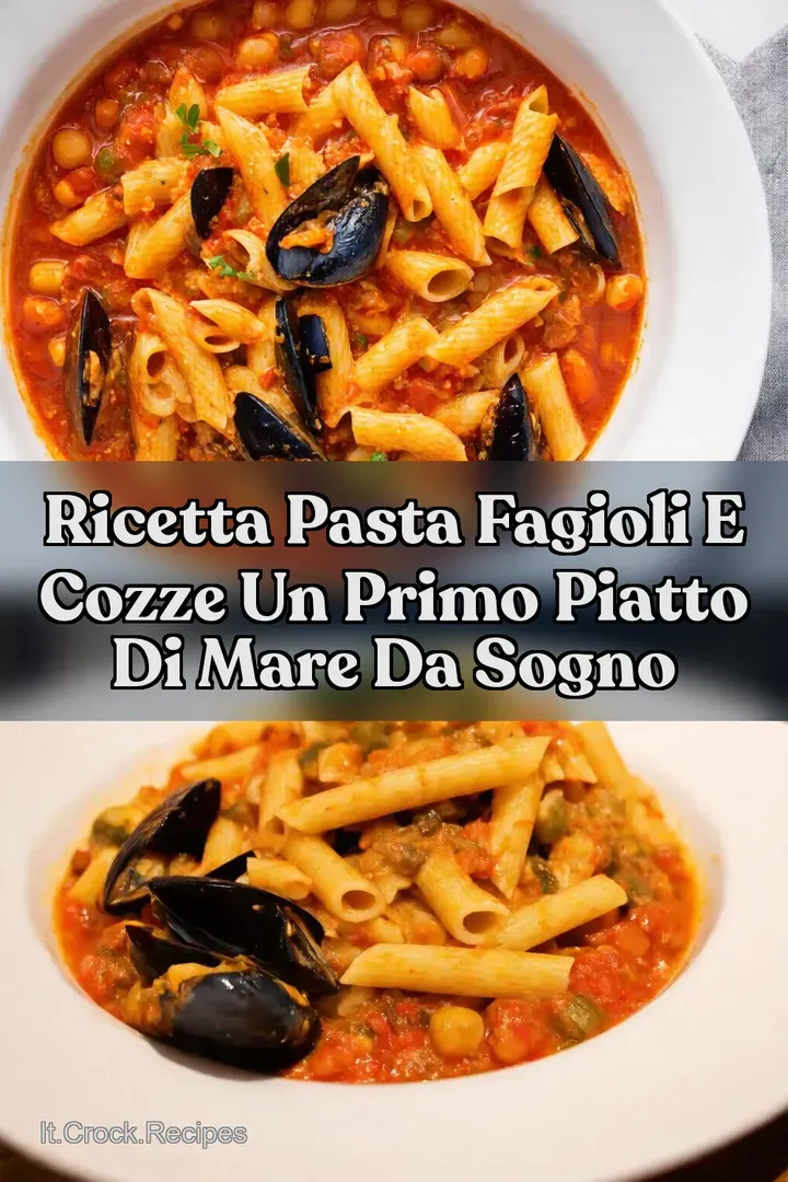 Ricetta Pasta Fagioli e Cozze Un Primo Piatto di Mare da Sogno