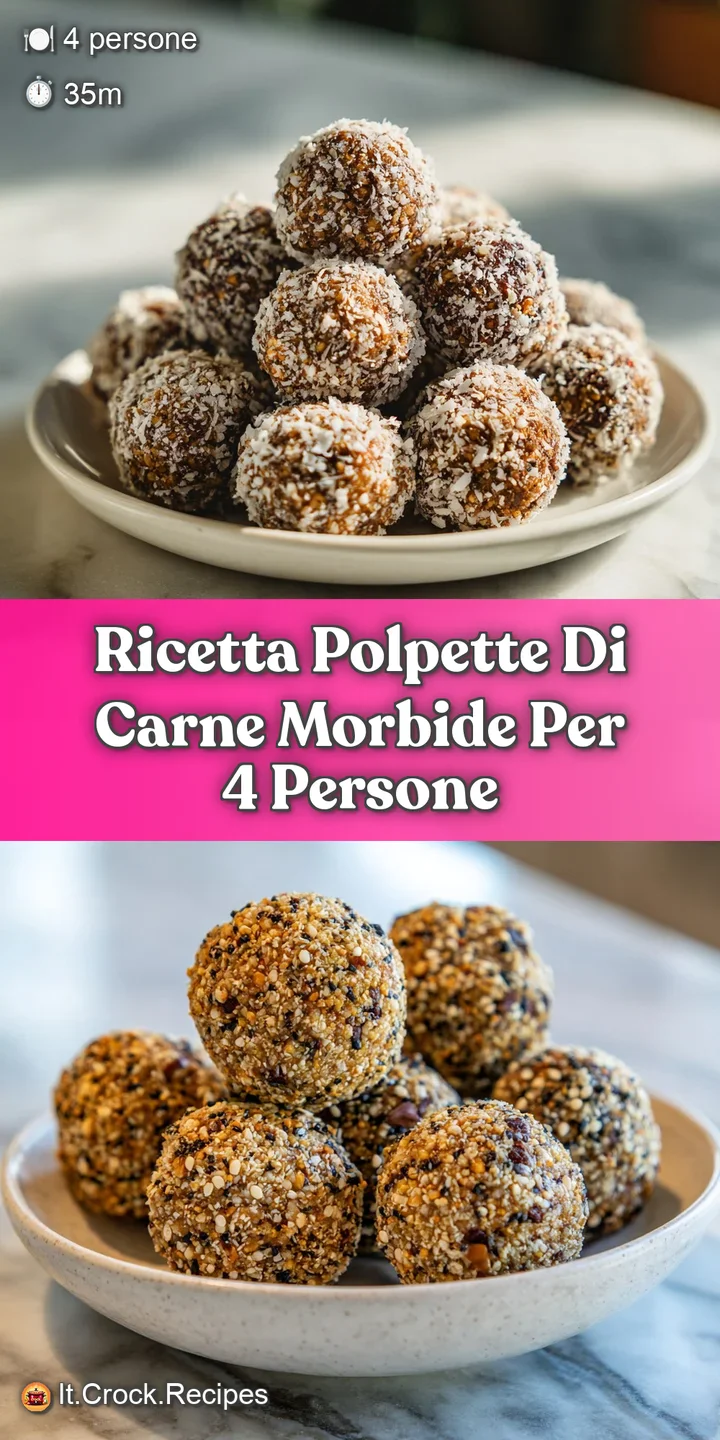 Close-up of tender, succulent meatballs glistening in a savory tomato sauce; steam rises, hinting at warmth and deliciousn...